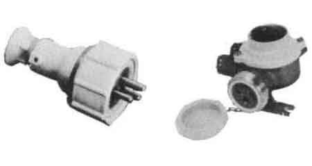 792888 | NE-102888 - PLUG&RECEPTACLE W/SWITCH 3PIN, WATERTIGHT HNA CAST BRASS