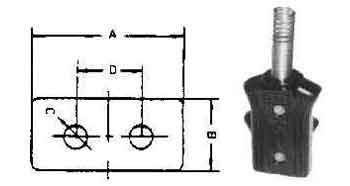 792987 | NE-102987 - PLUG IRONING FOR ROUND PIN, 250V-15AMP