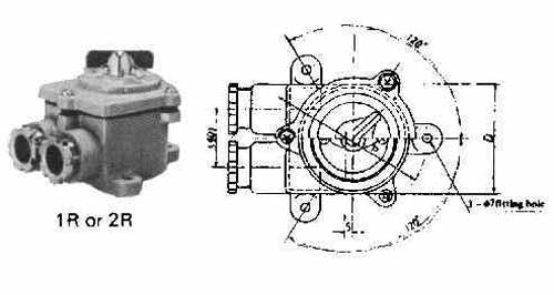 793016 | NE-103016 - SWITCH ROTARY SMALL WATERTIGHT, TYPE#2R CAST-IRON