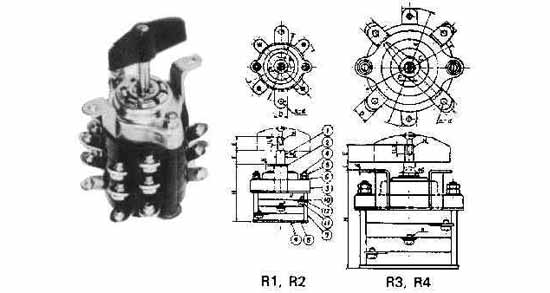 793054 | NE-103054 - SWITCH ROTARY TYPE #R4 4-POLE