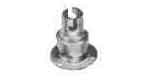 793522 | NE-103522 - LAMP HOLDER EUROPEAN BRASS, BA-15D WITH BACK PLATE