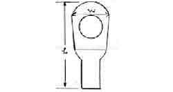 794508 | NE-104508 - TERMINAL LUG NON-INSULATED, ROUND HEAD 16MM2 HOLE DIA 10MM