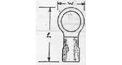 794529 | NE-104529 - TERMINAL LUG INSULATED EYELET, 5.5MM2 HOLE DIA 10MM YELLOW