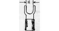 794536 | NE-104536 - TERMINAL LUG INSULATED SPADE, 5.5MM2 HOLE DIA 4.5MM BLUE