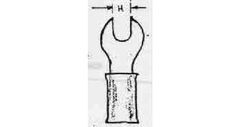 794541 | NE-104541 - TERMINAL LUG INSULATED SPANNER, HEAD 1.25MM2 HOLE DIA 4MM RED