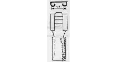 794549 | NE-104549 - TERMINAL LUG INSULATED, RECEPTACLE 2MM2 W:6MM BLUE