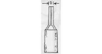794582 | NE-104582 - TERMINAL LUG INSULATED, CABLE TIP 2MM2 DIA 2MM BLUE