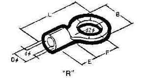 794655 | NE-104655 - CABLE SHOE CLAMPING TYPE-R, NOMINAL SIZE 2.0-5