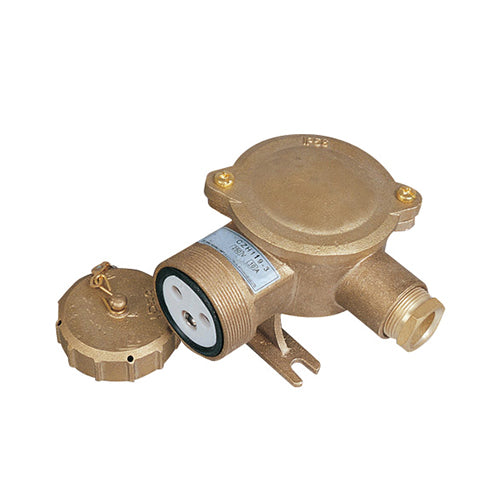Brass Marine Socket 24-500V 10-16A 1/2/3P+E | CZH109-3