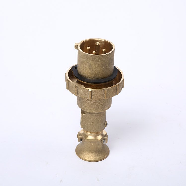 Marine Brass High -Current Water-Tight Plug Socket With Switch