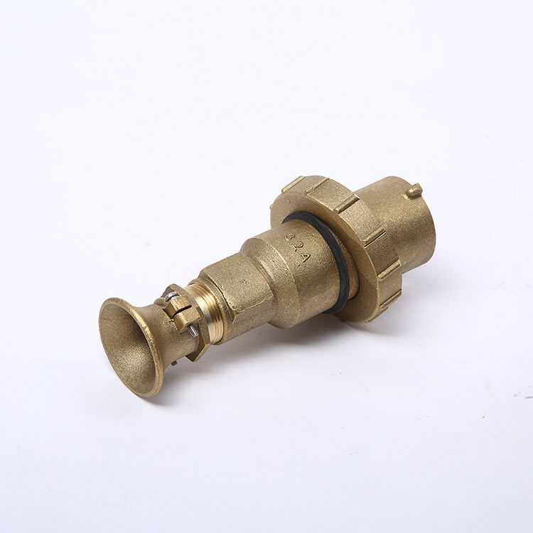 Marine Brass High -Current Water-Tight Plug Socket With Switch