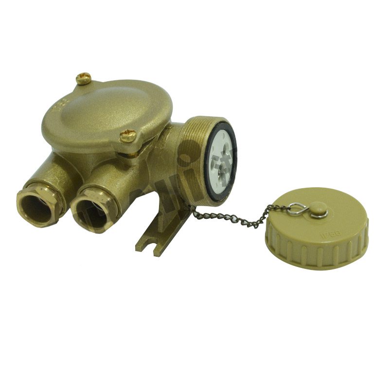 10A/16A Marine Brass Junction Socket